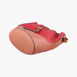 Pre-owned Loewe balloon Red x Brown leather shoulderbag | stylenewstar