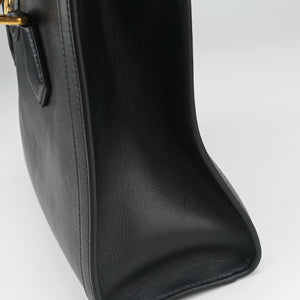 Pre-owned Gucci Bamboo Black Leather 660195 shoulderbag | stylenewstar