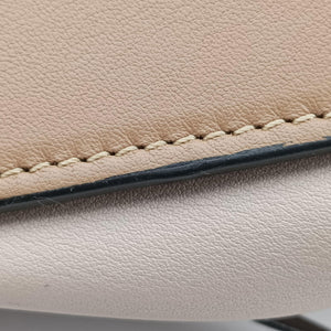 Secondhand Loewe Hammock Gray × Beige × Brown Leather shoulderbag | stylenewstar