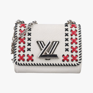 Pre-owned Louis Vuitton Twist PM White×Red×Black Epi M42777 shoulderbag | stylenewstar