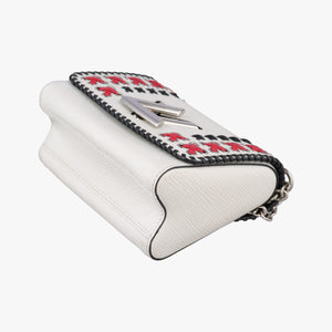 Pre-owned Louis Vuitton Twist PM White×Red×Black Epi M42777 shoulderbag | stylenewstar