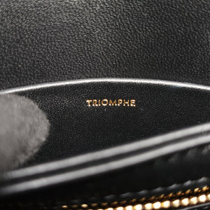 Pre-owned Celine Triomphe Black Leather shoulderbag | stylenewstar