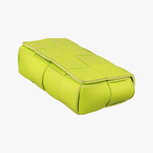 Pre-owned Bottega Veneta CASSETTE Green lambskin shoulderbag | stylenewstar