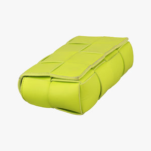 Pre-owned Bottega Veneta CASSETTE Green lambskin shoulderbag | stylenewstar