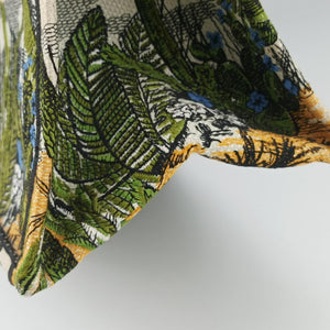 Vintage Christian Dior Book Tote Green Jacquard handbag | stylenewstar