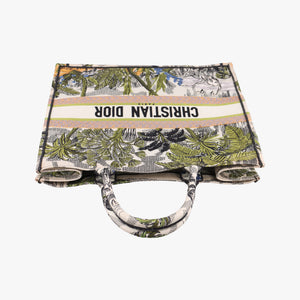 Vintage Christian Dior Book Tote Green Jacquard handbag | stylenewstar
