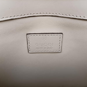 Pre-owned Gucci Mini Deco White Leather 741457 520981 shoulderbag | stylenewstar