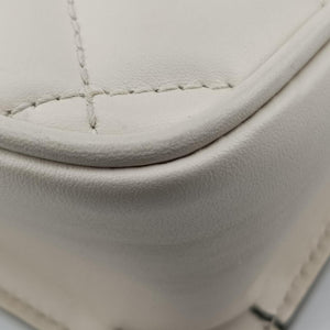 Pre-owned Gucci Mini Deco White Leather 741457 520981 shoulderbag | stylenewstar