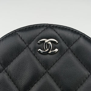 Pre-owned Chanel Matelasse Round Black lambskin AP0245 shoulderbag | stylenewstar