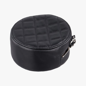 Pre-owned Chanel Matelasse Round Black lambskin AP0245 shoulderbag | stylenewstar