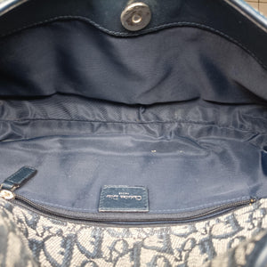 Pre-owned Christian Dior Trotter Navy Jacquard shoulderbag | stylenewstar