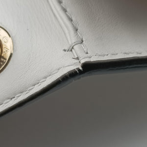 Pre-owned Bvlgari SERPENTI FOREVER White Leather shoulderbag | stylenewstar
