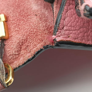 Pre-owned Miu Miu Madras Pink Leather shoulderbag | stylenewstar