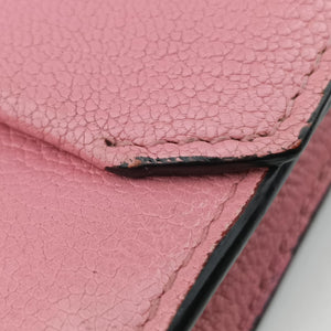 Pre-owned Miu Miu Madras Pink Leather shoulderbag | stylenewstar