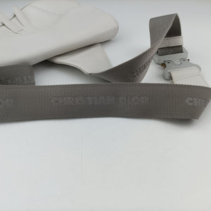 Vintage Christian Dior Saddle White leather shoulderbag | stylenewstar