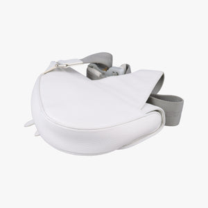 Vintage Christian Dior Saddle White leather shoulderbag | stylenewstar