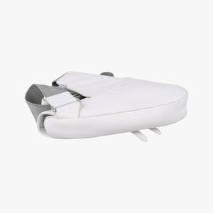 Vintage Christian Dior Saddle White leather shoulderbag | stylenewstar