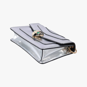 Pre-owned Bvlgari SERPENTI FOREVER Silver Patent shoulderbag | stylenewstar