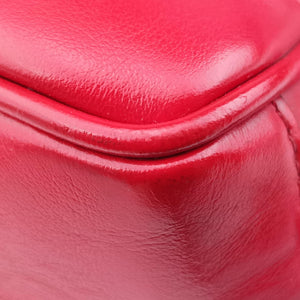 Pre-owned Gucci GG Marmont Red Leather 498100 shoulderbag | stylenewstar