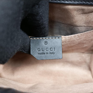 Pre-owned Gucci Sylvie Black×red×Green Leather 431666 handbag | stylenewstar