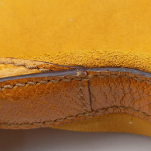 Pre-owned Gucci Horsebit Hobo Yellow Suede×leather 137388 shoulderbag | stylenewstar