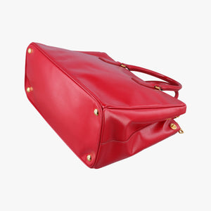 Pre-owned Prada Galleria Red SAFFIANO Patent BN1801 shoulderbag | stylenewstar
