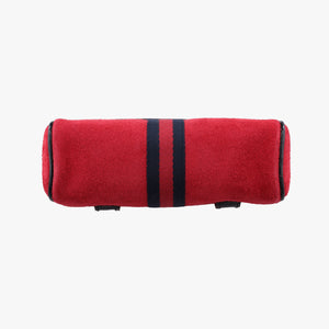 Pre-owned Gucci Ophidia Red×Black Suede× Leather 517076 bum bag/waist bag | stylenewstar