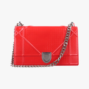 Secondhand Christian Dior Diorama Red Patent shoulderbag | stylenewstar