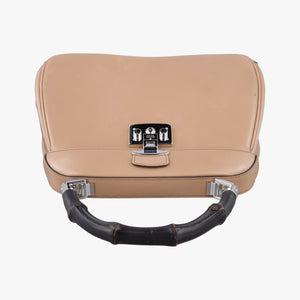 Pre-owned Gucci Bamboo Beige leather 331830 handbag | stylenewstar