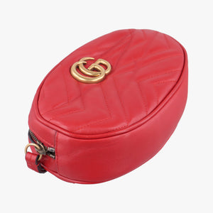 Vintage Gucci GG Marmont Red Leather 476434 bum bag/waist bag | stylenewstar