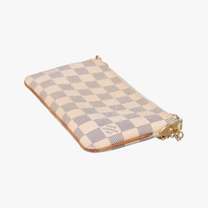 Pre-owned Louis Vuitton Pochette Mila MM AZUR Damier Canvas N60027 handbag | stylenewstar