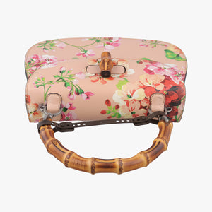Vintage Gucci Bamboo Pink×Multicolour Leather 409398 shoulderbag | stylenewstar