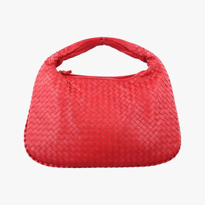 Pre-owned Bottega Veneta Intrecciato Red lambskin handbag | stylenewstar