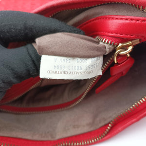 Pre-owned Bottega Veneta Intrecciato Red lambskin handbag | stylenewstar