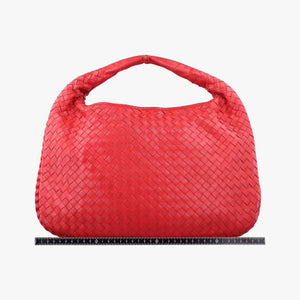 Pre-owned Bottega Veneta Intrecciato Red lambskin handbag | stylenewstar