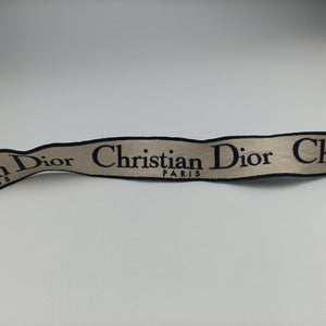Vintage Christian Dior D-Lite Medium Royaume Navy Jacquard shoulderbag | stylenewstar