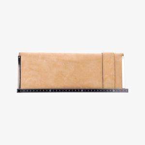 Pre-owned Gucci Romy Beige Suede 167738 clutchbag | stylenewstar
