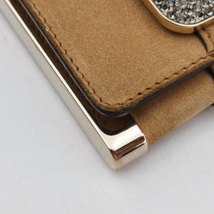 Pre-owned Gucci Romy Beige Suede 167738 clutchbag | stylenewstar