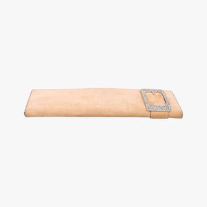 Pre-owned Gucci Romy Beige Suede 167738 clutchbag | stylenewstar