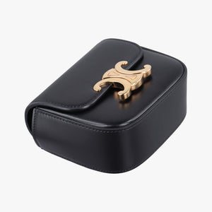 Pre-owned Celine Triomphe Black Leather shoulderbag | stylenewstar