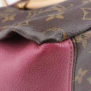 Pre-owned Louis Vuitton PALLAS brown×Rose Bruyere Monogram Canvas×calf leather M43705 shoulderbag | stylenewstar