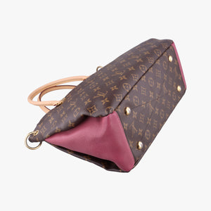Pre-owned Louis Vuitton PALLAS brown×Rose Bruyere Monogram Canvas×calf leather M43705 shoulderbag | stylenewstar