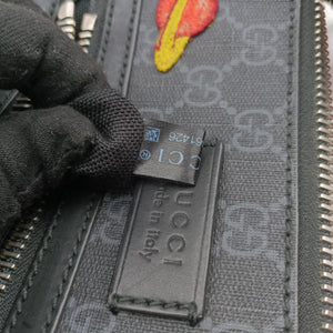 Vintage Gucci GG Supreme Courrier Messenger Black×Multicolour PVC coated canvas×Leather 547751 shoulderbag | stylenewstar