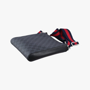 Vintage Gucci GG Supreme Courrier Messenger Black×Multicolour PVC coated canvas×Leather 547751 shoulderbag | stylenewstar