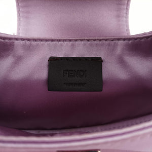 Vintage Fendi Cookie Mini Purple silk 8BS065 handbag | stylenewstar