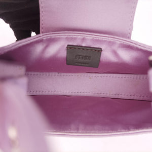Vintage Fendi Cookie Mini Purple silk 8BS065 handbag | stylenewstar
