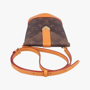Pre-owned Louis Vuitton Envelope Pouch Brown Monogram Dust x Leather M11629 shoulderbag | stylenewstar