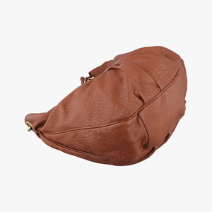 Pre-owned Fendi Mia Brown Leather 8BR631 shoulderbag | stylenewstar