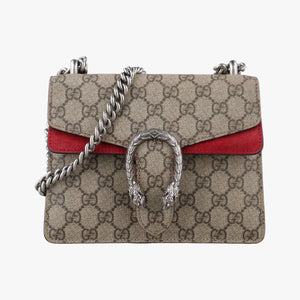 Secondhand Gucci Dionysus beige×red PVC coated canvas × suede 421970 shoulderbag | stylenewstar