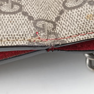 Secondhand Gucci Dionysus beige×red PVC coated canvas × suede 421970 shoulderbag | stylenewstar